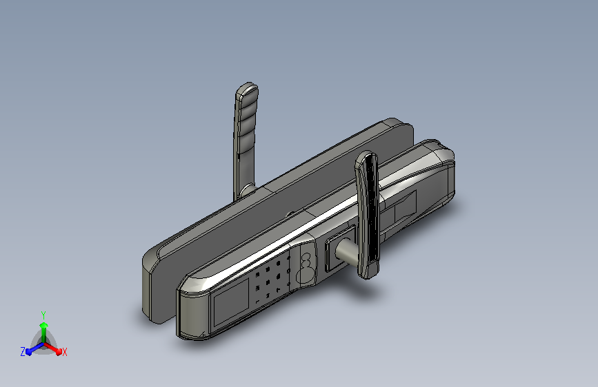 人脸识别智能门锁产品设计图=1120509=300