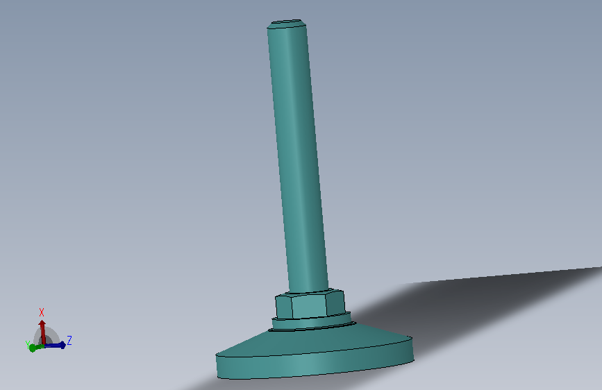 标准库机台架M16-80万向载重脚杯