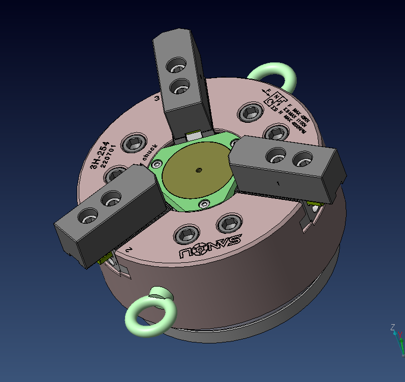 中空液压三爪卡盘