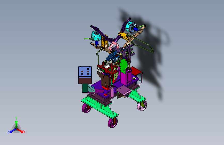 B柱上内衬板装夹定位工装