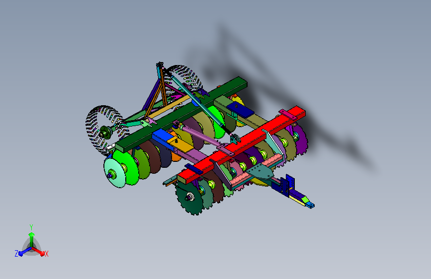 保湿式农田耕整圆盘机械