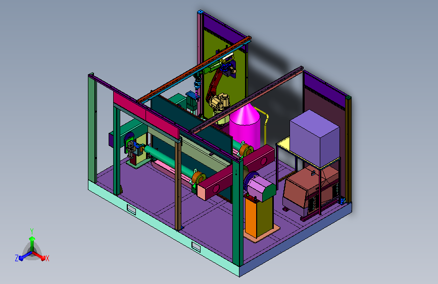 避震器焊装变位加工系统