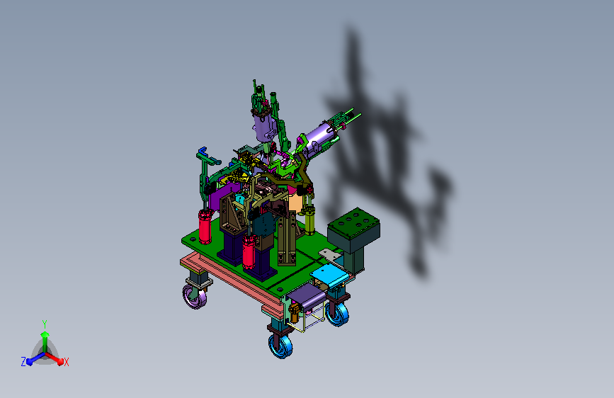 车身后侧内板组合夹持治具