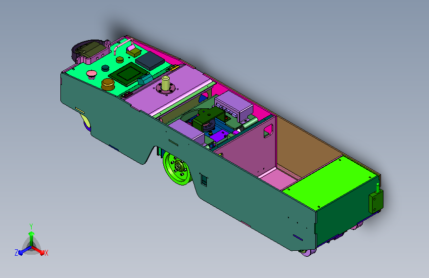单方向行驶百瓦拖引自动导引车