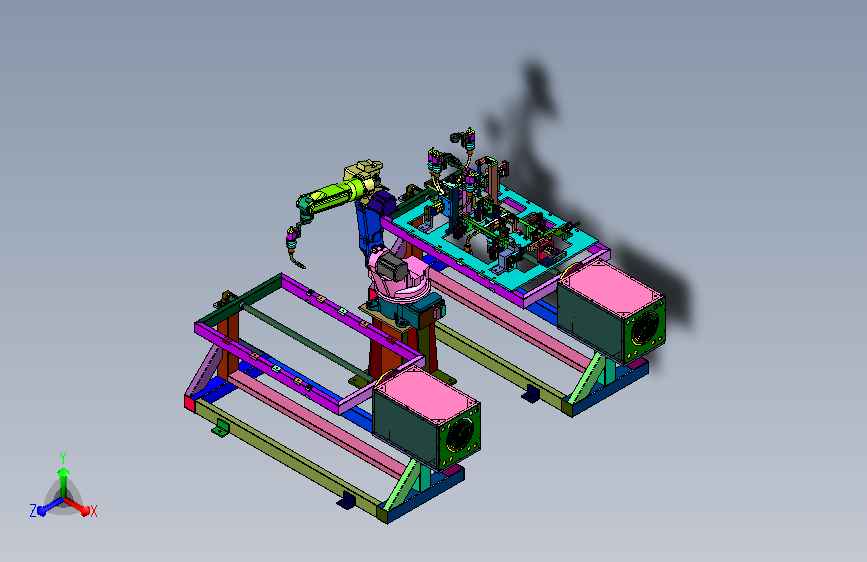 多角度变位机械焊接加工装置
