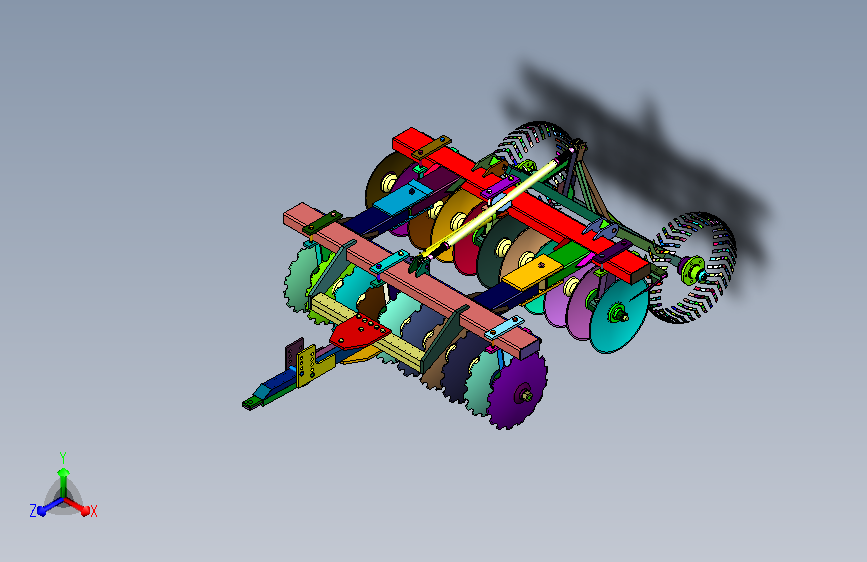 多盘农用松土耙械