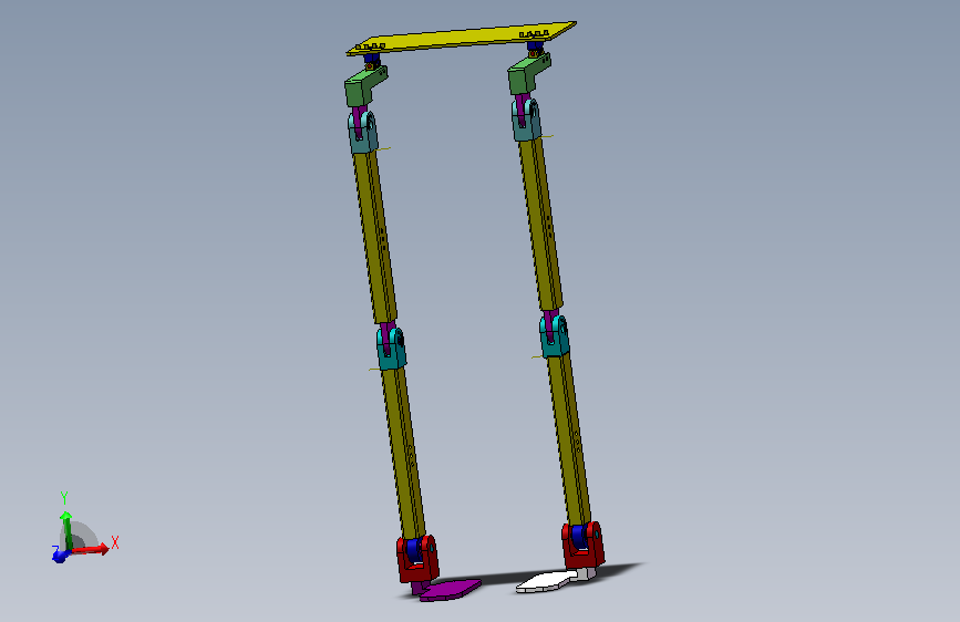 下肢机器人总装图