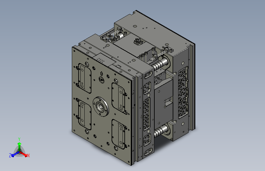 大收纳箱模具设计