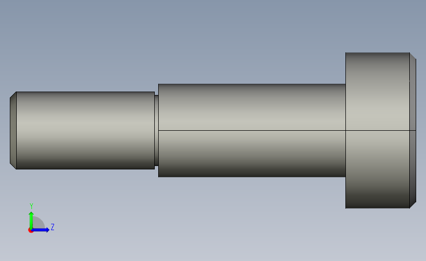 stj-d6-l12内六角杯头凸肩螺栓.stp 左侧视图