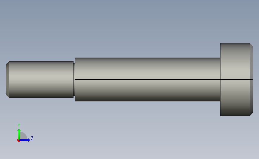 stj-d6-l20内六角杯头凸肩螺栓.stp 左侧视图