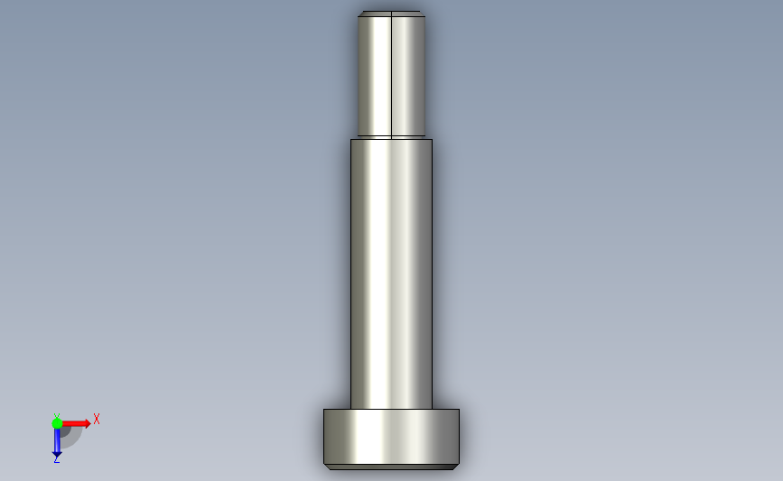 stj-d6-l20内六角杯头凸肩螺栓.stp 俯视图