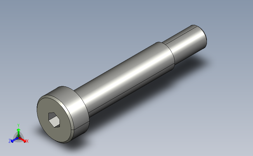 stj-d6-l25内六角杯头凸肩螺栓.stp