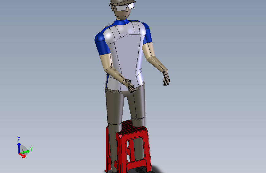 人体模型 3D模型（Inventor设计）