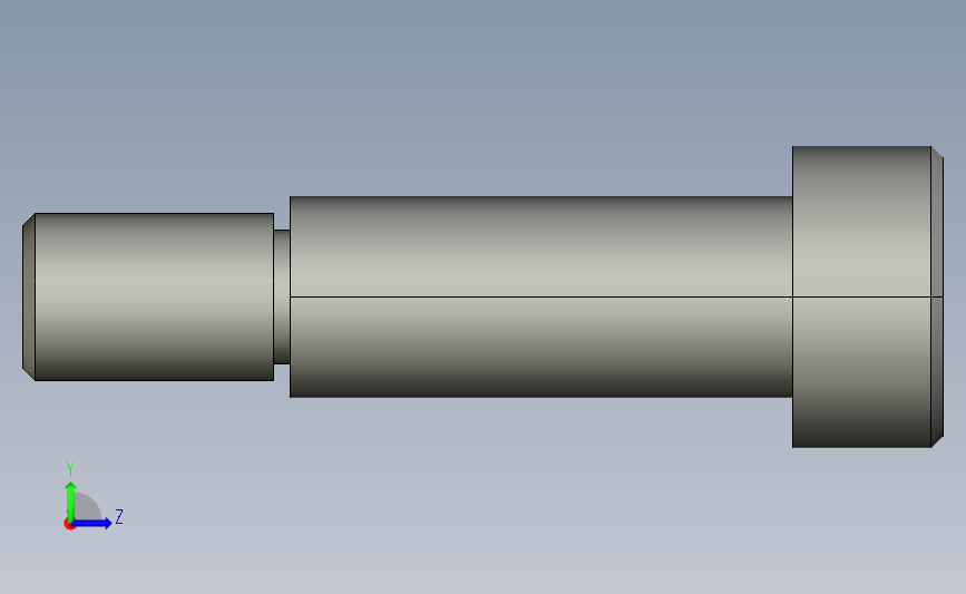 stj-d12-l30内六角杯头凸肩螺栓.stp 左侧视图