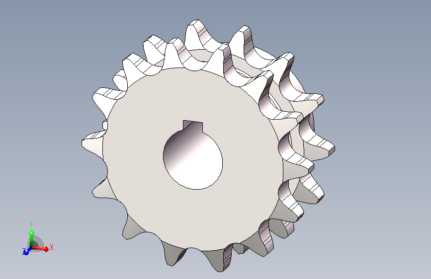12A双排链齿轮14齿(孔径25)