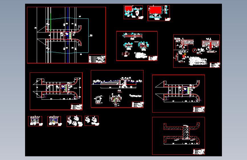 某围垦工程另类水闸全套CAD图=255127=50