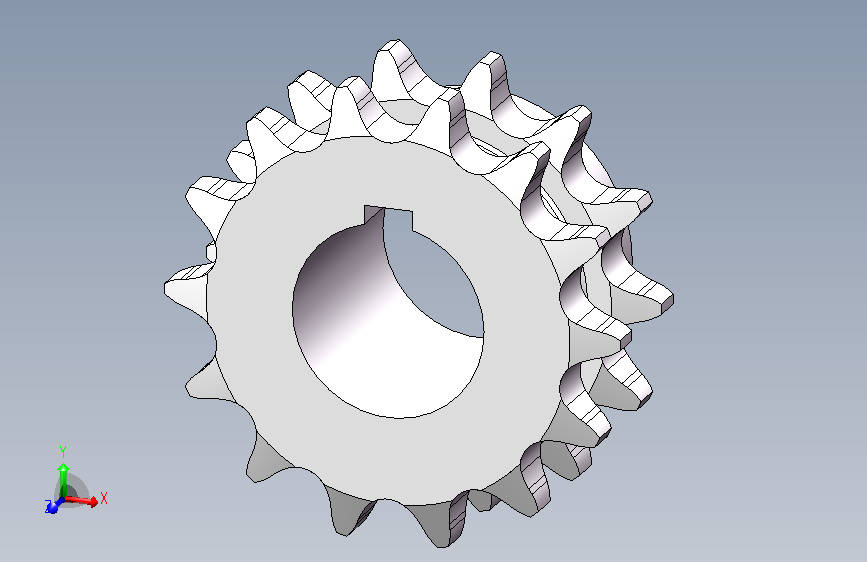 12A双排链齿轮14齿(孔径40)