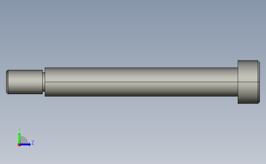 stj-d12-l80内六角杯头凸肩螺栓.stp 左侧视图