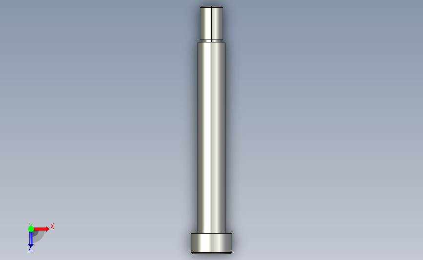 stj-d12-l85内六角杯头凸肩螺栓.stp 俯视图