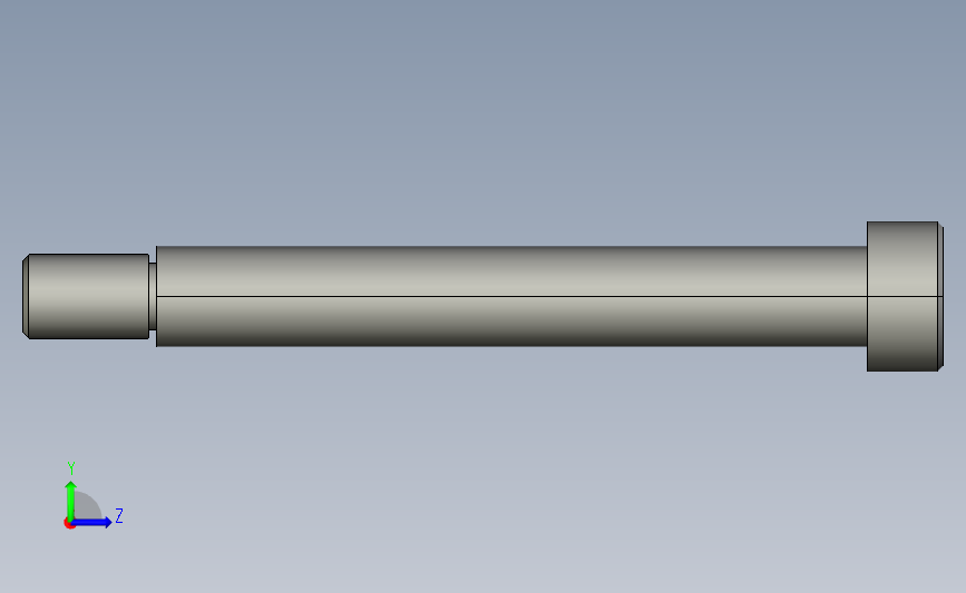 stj-d12-l85内六角杯头凸肩螺栓.stp 左侧视图