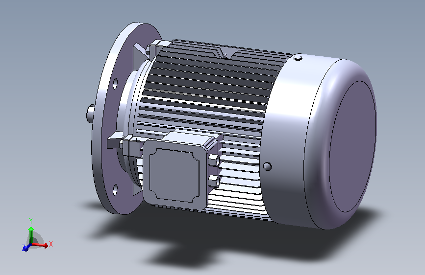 不带底脚有凸缘电机[80M]