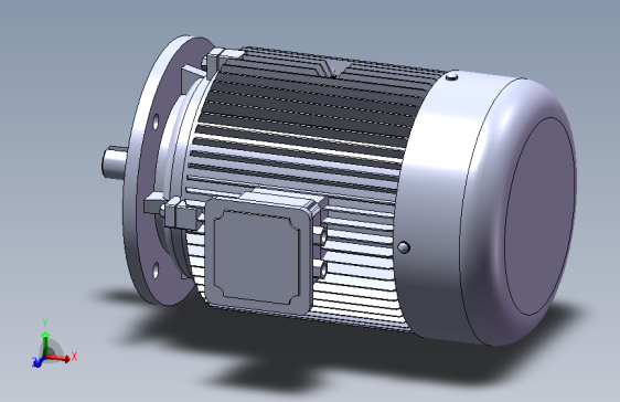 不带底脚有凸缘电机[90L]