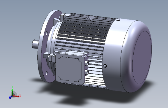 不带底脚有凸缘电机[90S]