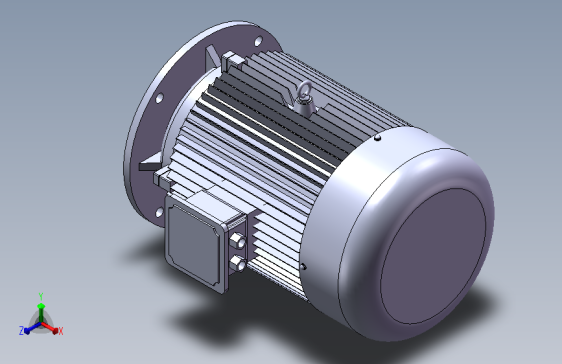 不带底脚有凸缘电机[132M]