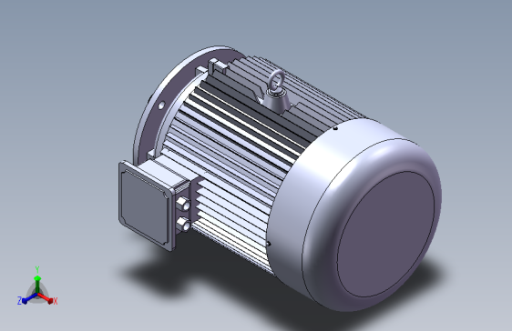 不带底脚有凸缘电机[180M]