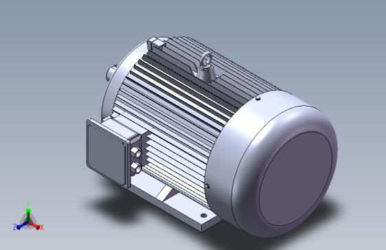 带底脚无凸缘电机[200L]
