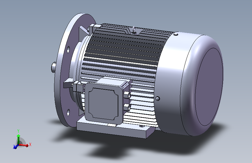带底脚有凸缘电机[80M]