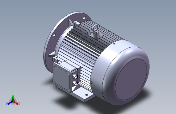 带底脚有凸缘电机[132S]