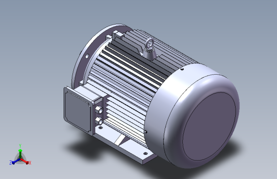 带底脚有凸缘电机[180M]