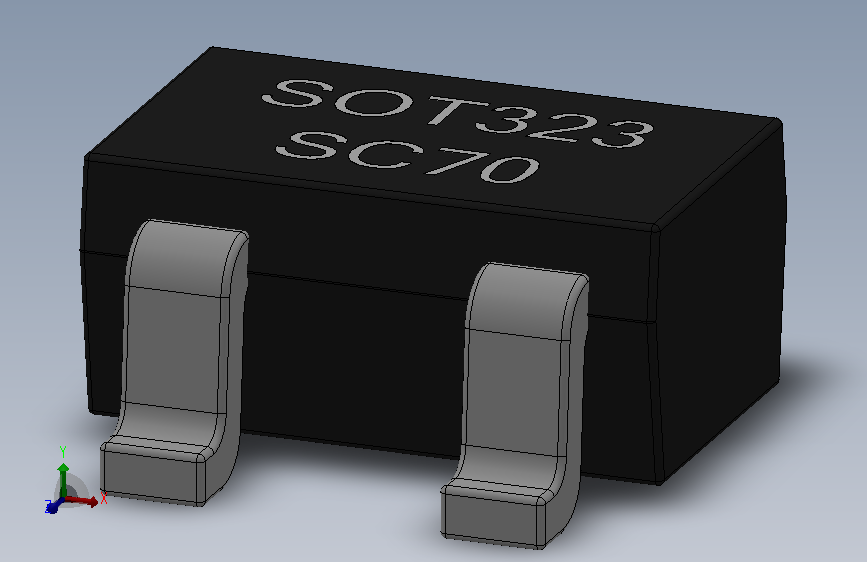 电子元件User Library-SOT323 (SC70-3)-1