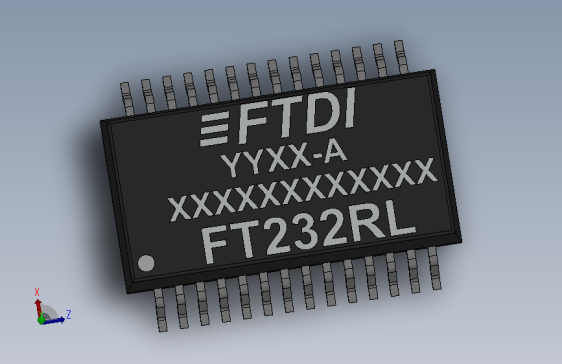 电子元件User Library-SSOP-28-FT232RL_