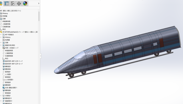 CRH2动车组头车模型 1505888