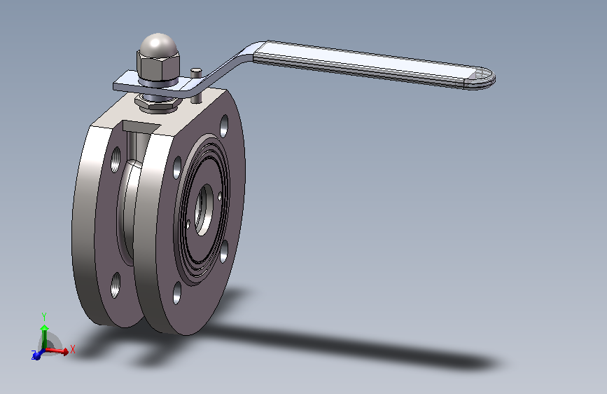 DN32手动对夹球阀