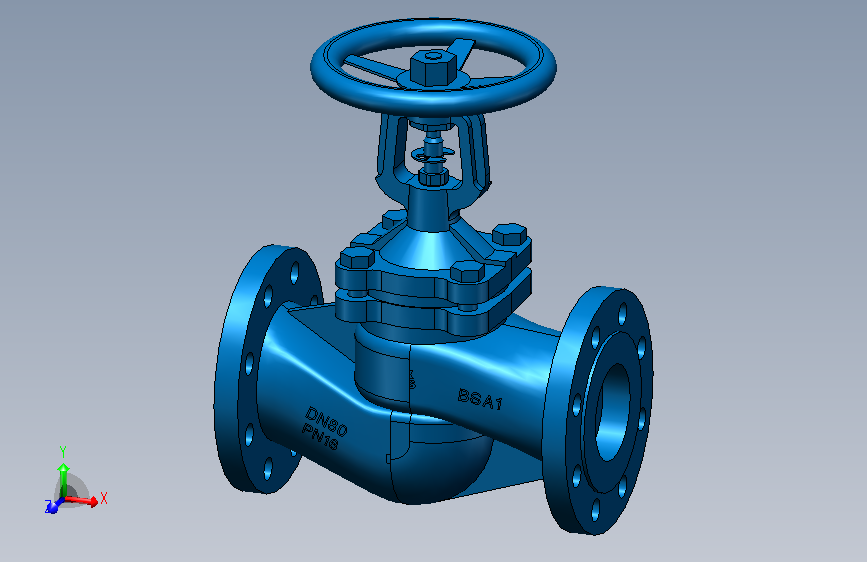 DN80波纹管截止阀