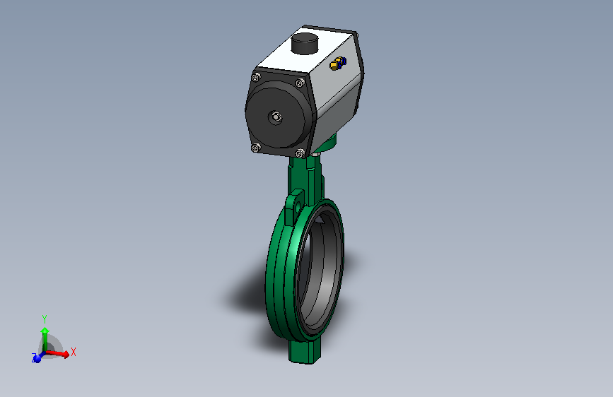 蝶阀DN200气动蝶阀