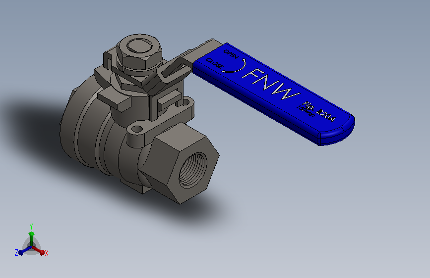 二片式内螺纹球阀FNW-FNW220ASED