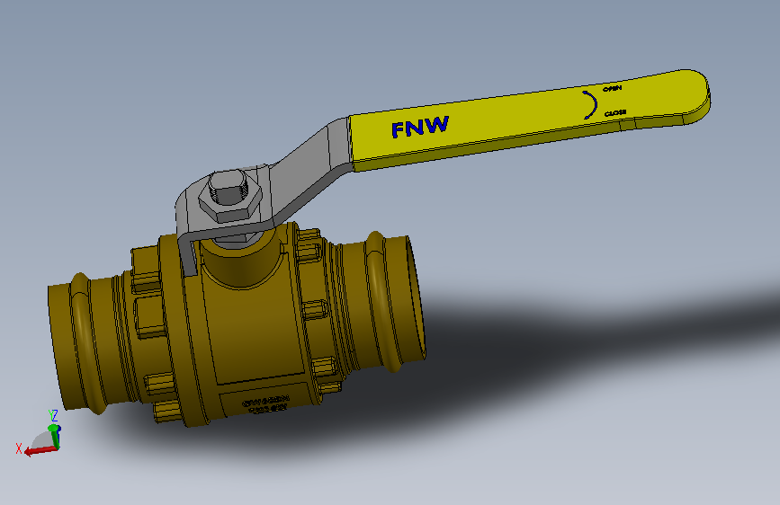 二片式内螺纹球阀FNW-FNW430H