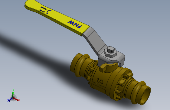 二片式内螺纹球阀FNW-FNW435D