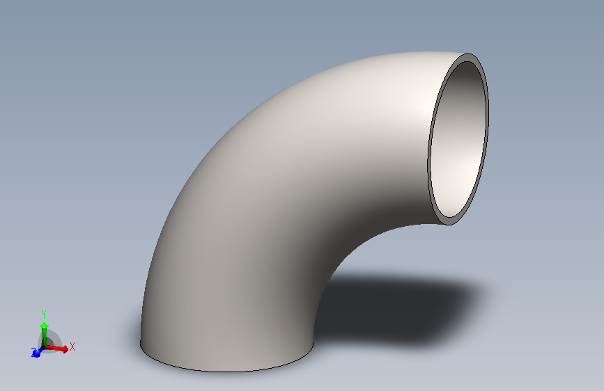 90°R=1.5DN125无缝弯头