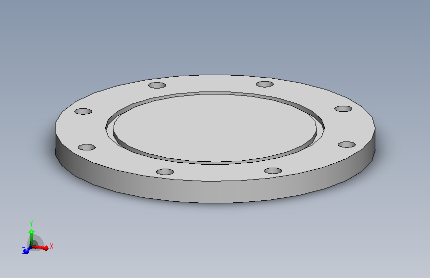 DN100真空法兰盲板