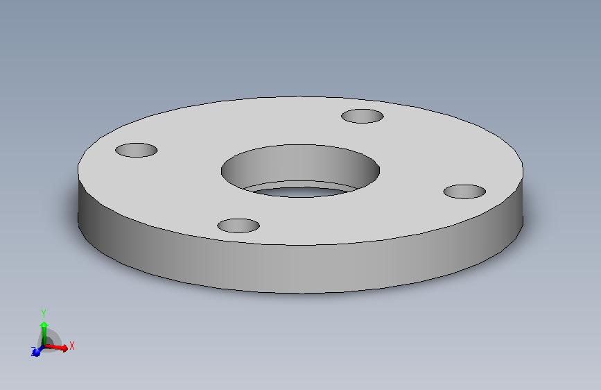 DN25真空法兰(无槽)