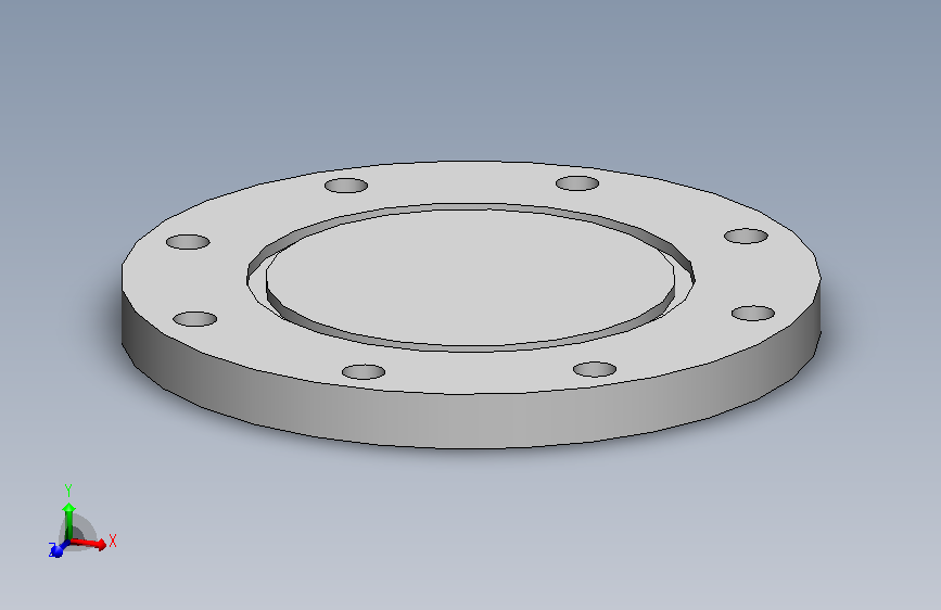 DN80真空法兰盲板