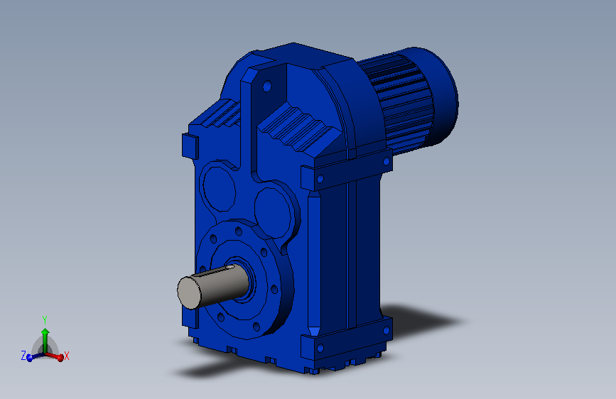 平行轴斜齿轮减速机F87A-273-Y4-0.75-V6