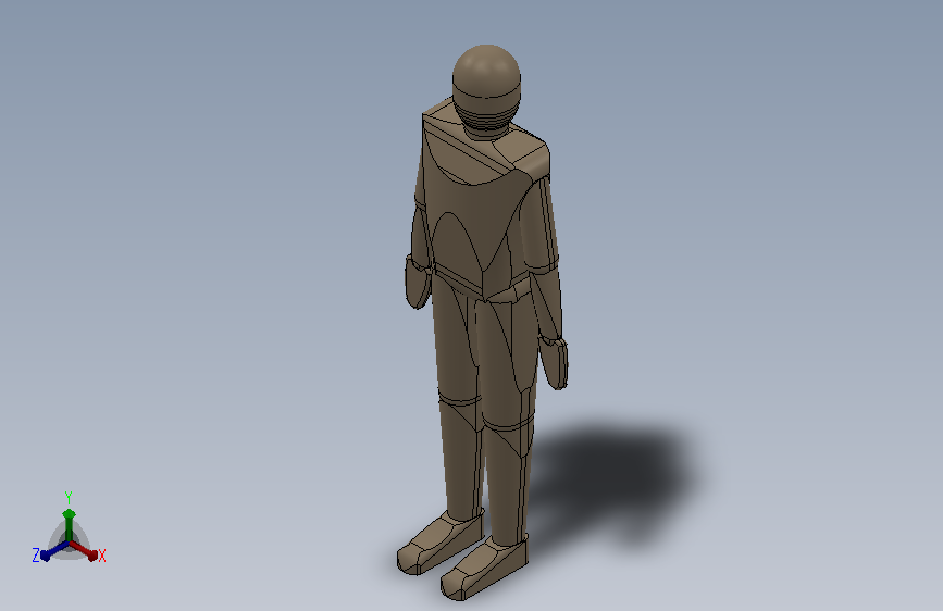 1.76m站姿人模型