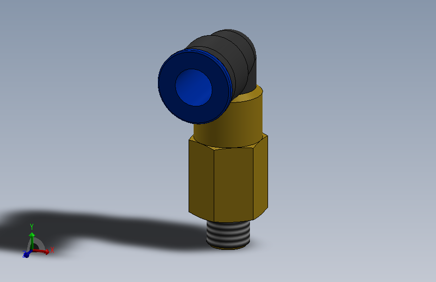 气动直角快速接头φ12～1-4