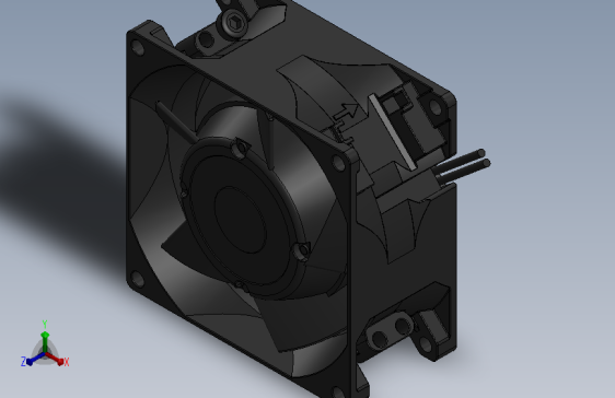 风扇User Library-3_125in (80mm) Square x 1_5in Fan